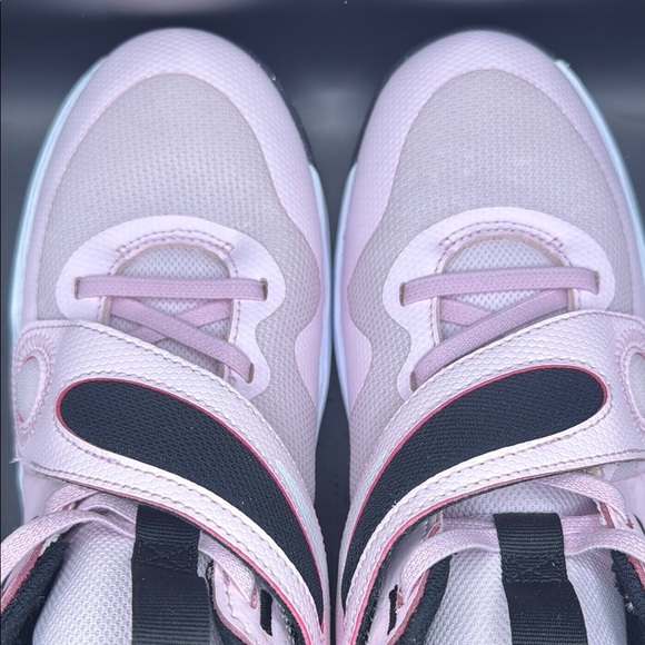 Nike Pink and Black Athletic Shoes with Strap Design - Picture 5 of 12